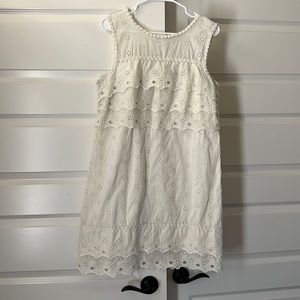 J. Crew Cream Eyelet Dress, Size 10